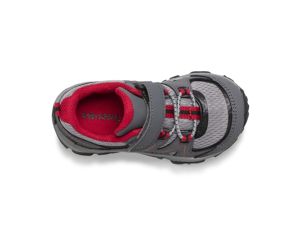 Tenis Criança - Merrell Trail Quest Jr. - Cinzentas/Vermelhas/Pretas - VMI157982